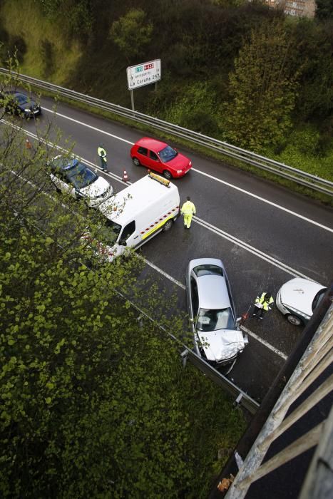 Accidente en la variante a la altura de Los Canapes