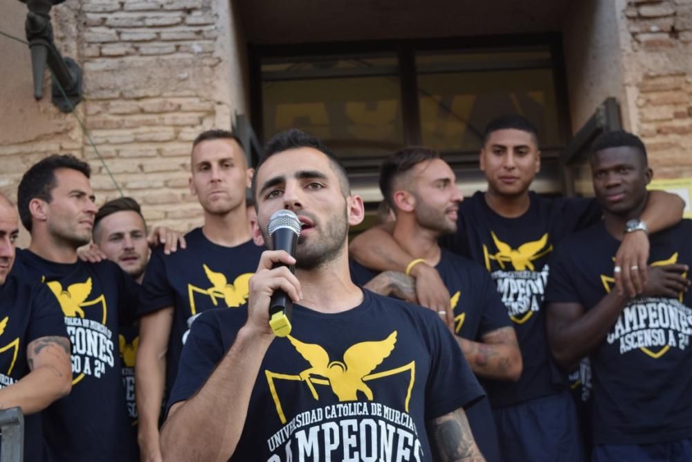 Celebración del ascenso a Segunda División A del UCAM