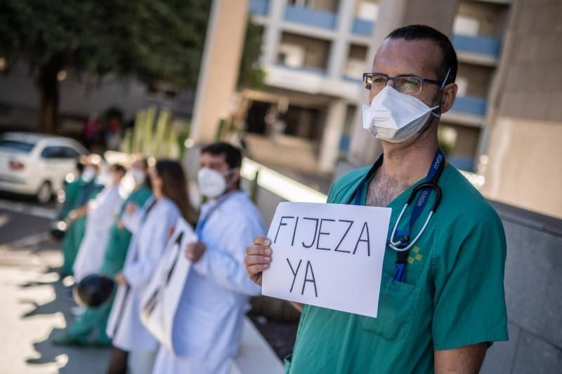 Huelga de médicos en el Hospital Nuestra Señora de La Candelaria