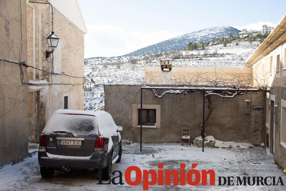 La nieve llega a las pedanías de la comarca del No