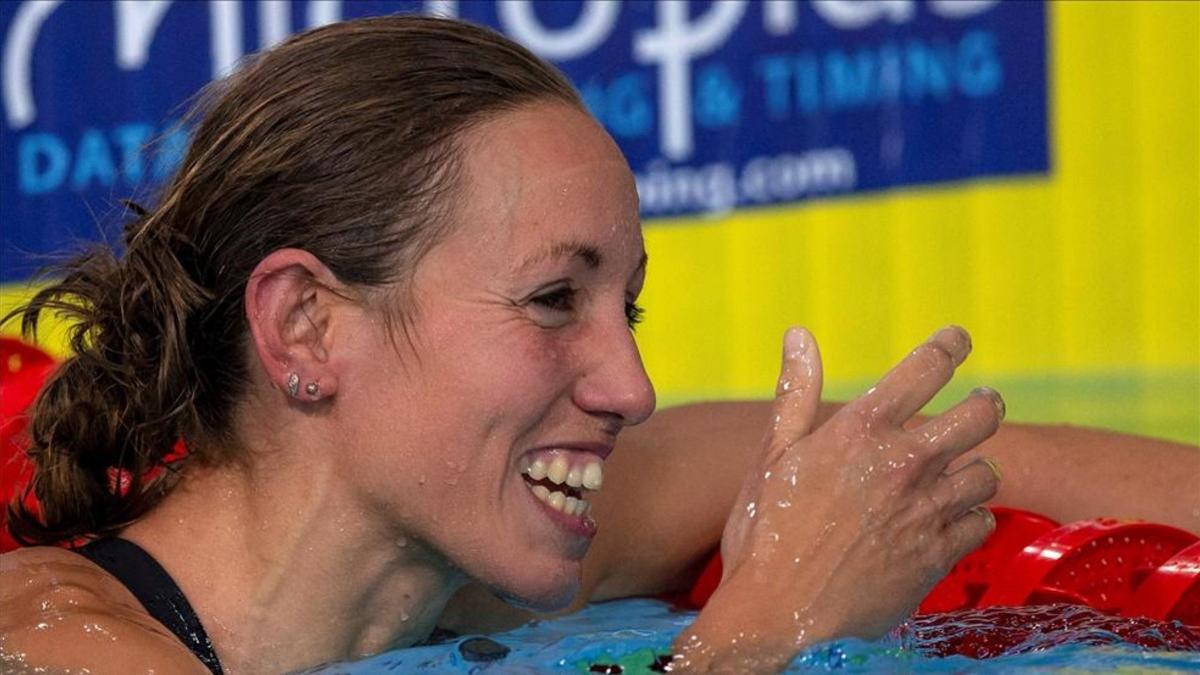 Jessica Vall, sonrisa de plata en los 200 metros braza