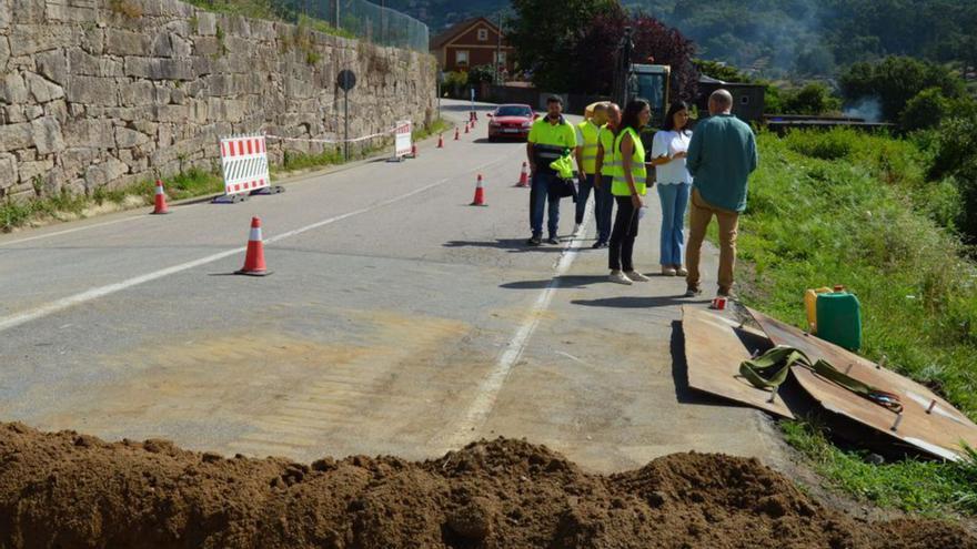 Arranca la primera fase de humanización de la carretera provincial Mos-Puxeiros