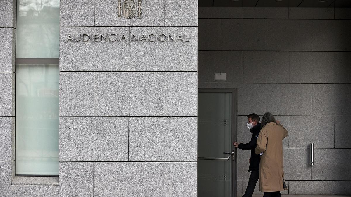 Víctor Soler, en el momento de acceder a la Audiencia Nacional, en Madrid.