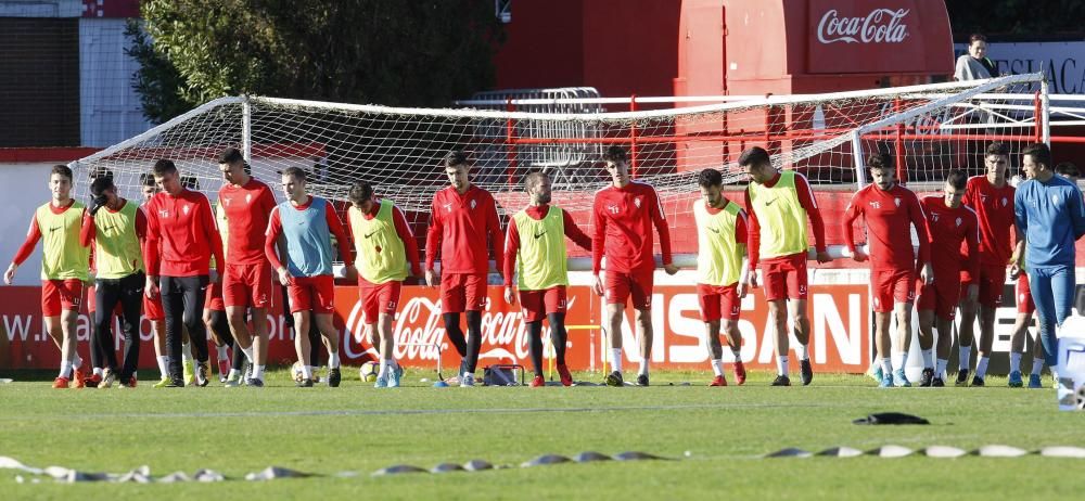 Entrenamiento del Sporting