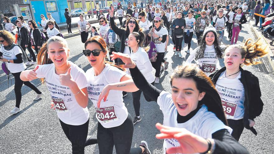 La Carrera de la Mujer se celebrará el  3 de marzo por las calles de Murcia
