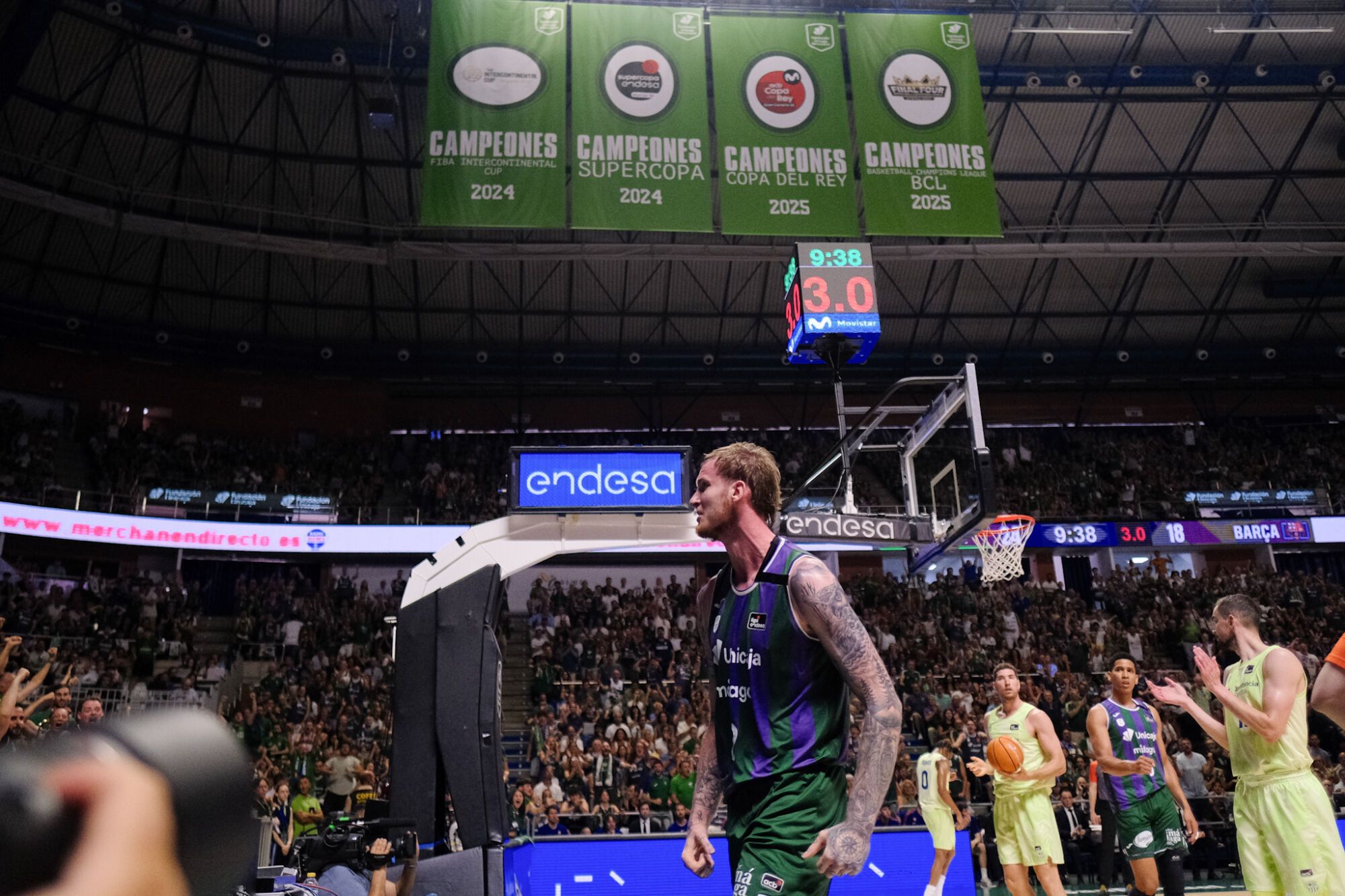 Tercer partido de los cuartos de final ACB I Unicaja - Málaga
