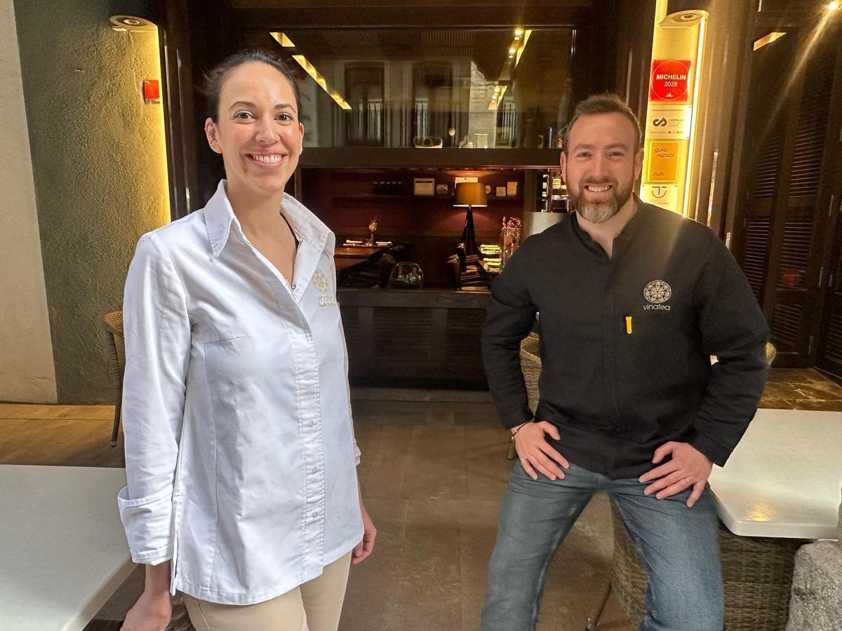 Ángela Millán y Diego Alcón del restaurante Vinatea