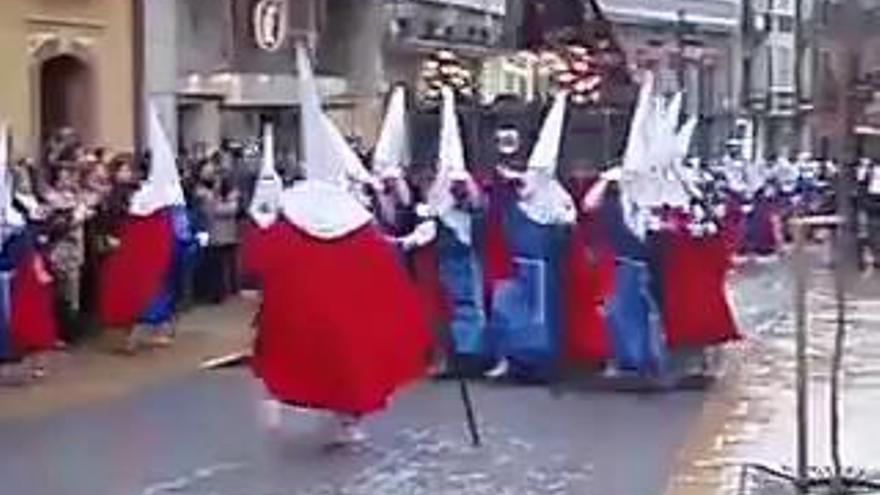 Baile de los Sanjuaninos en la Procesión Semana Santa de Avilés