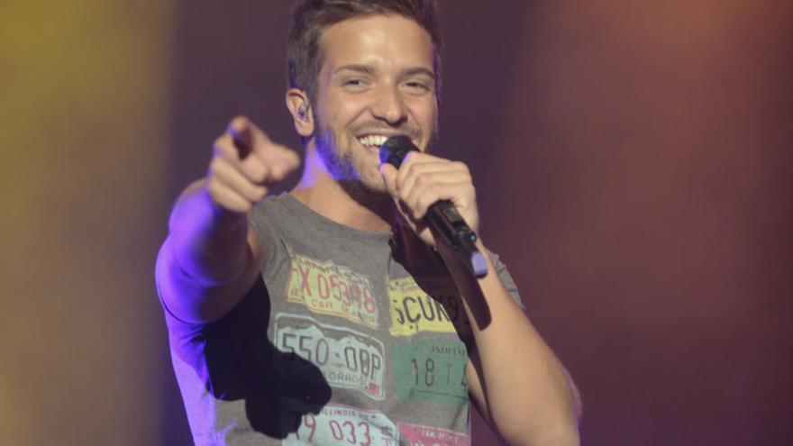 Pablo Alborán, en 2015, en su último concierto en Gijón