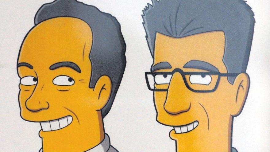 Ferran Adruà i Juli Soler personatges de «Los Simpsons»