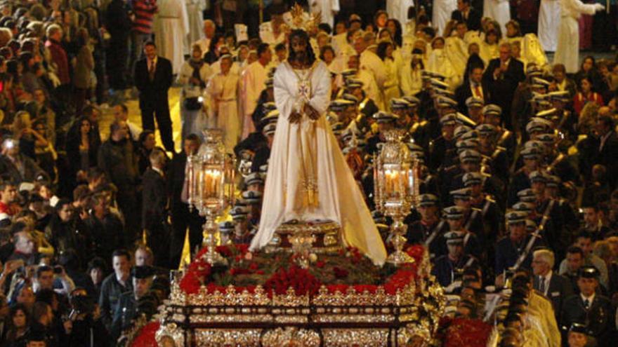 La procesión de El Cautivo, en la Semana Santa de 2012.