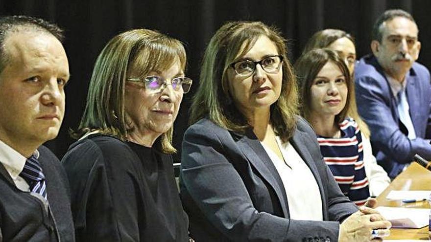 Desde la izquierda: Jesús Fernández Canelas, Yolanda Gutiérrez, Marisol López del Estal, Ana Belén Rico, María José Fermoso y Bienvenido Martín.