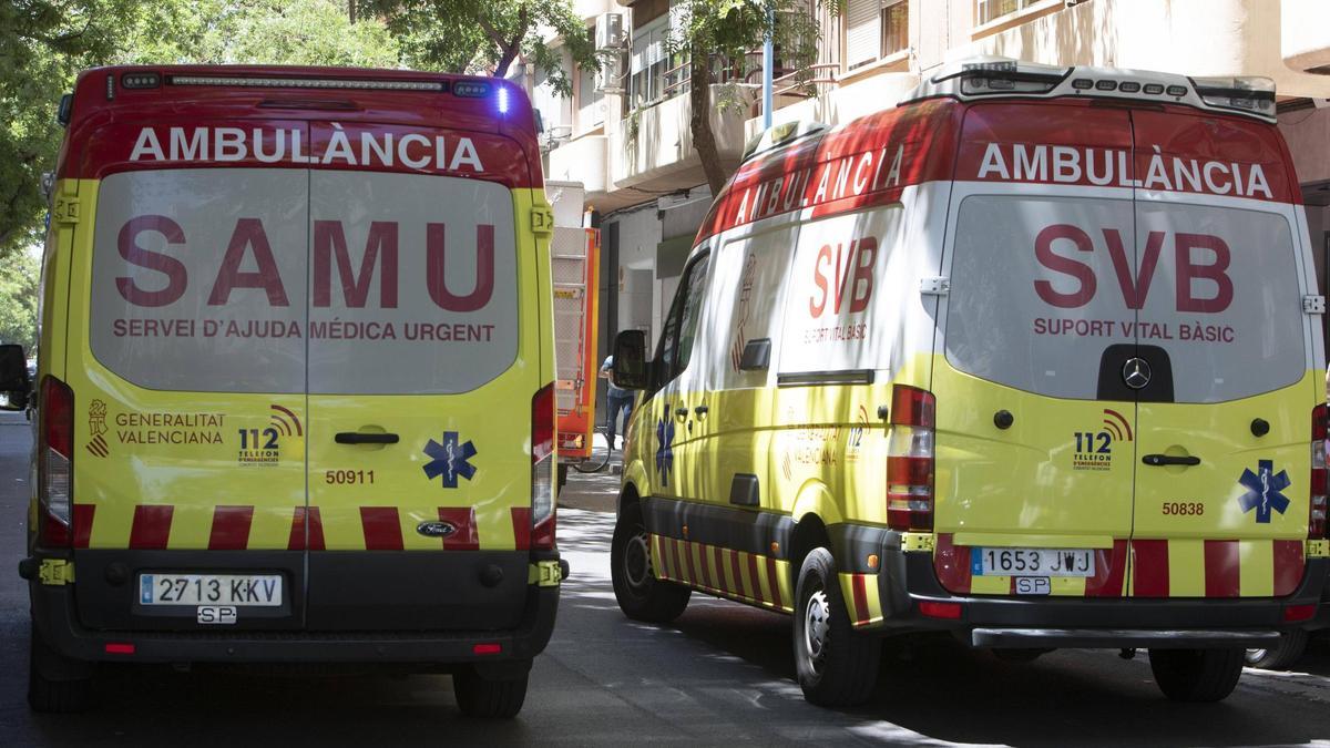 Dos ambulancias, en una imagen de archivo.