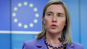 La alta representante de la Union Europea para la Política Exterior, Federica Mogherini.