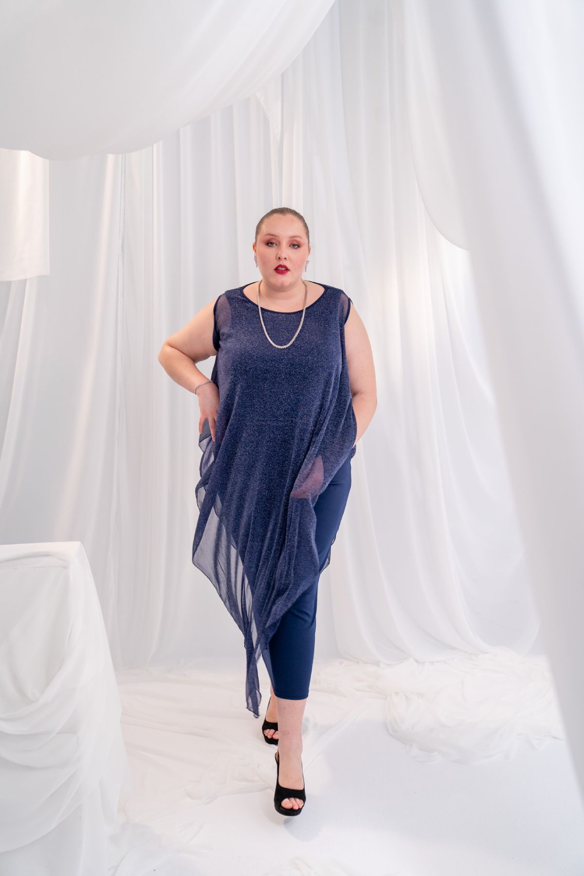 Vestido azul noche de Shein
