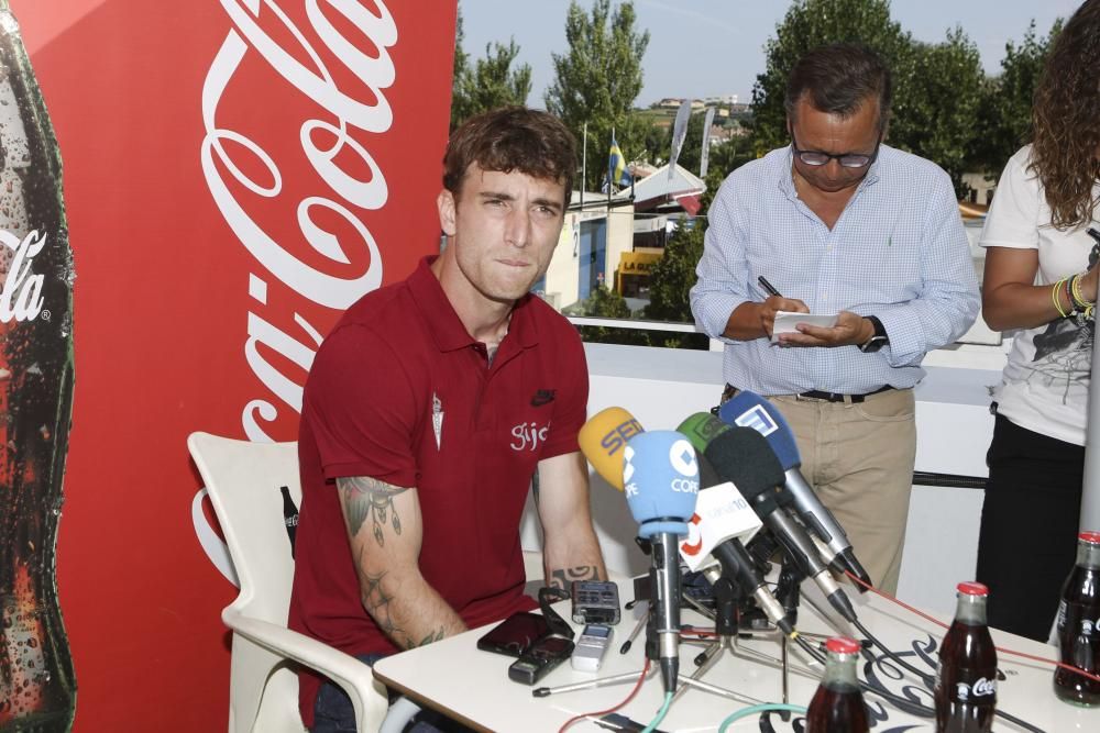 Visita del Sporting de Gijón a la Feria de Muestras de Asturias