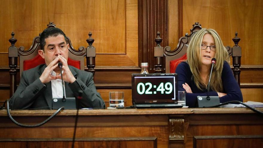 Declaraciones de Vanessa Moltó, concejal del PSOE y Sergi Rodríguez, representante de Guanyar