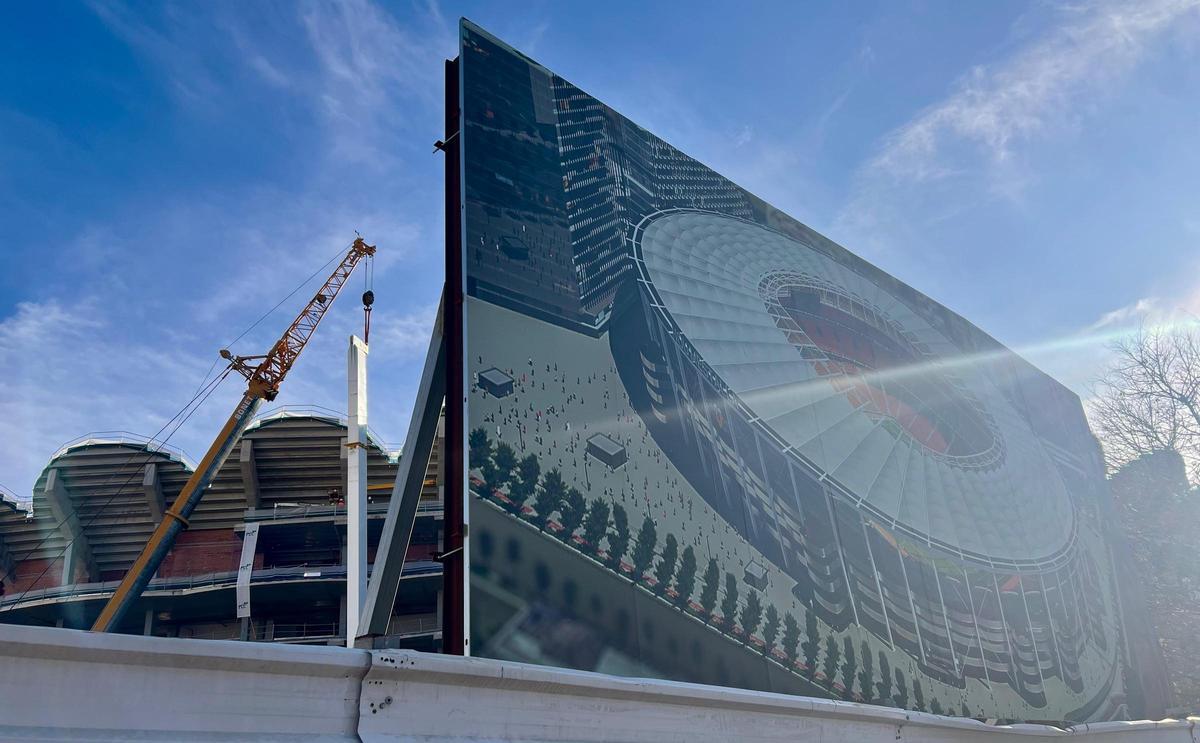 Avances en las obras del Nou Mestalla