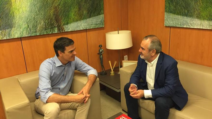 Pedro Sánchez y Rafael González Tovar