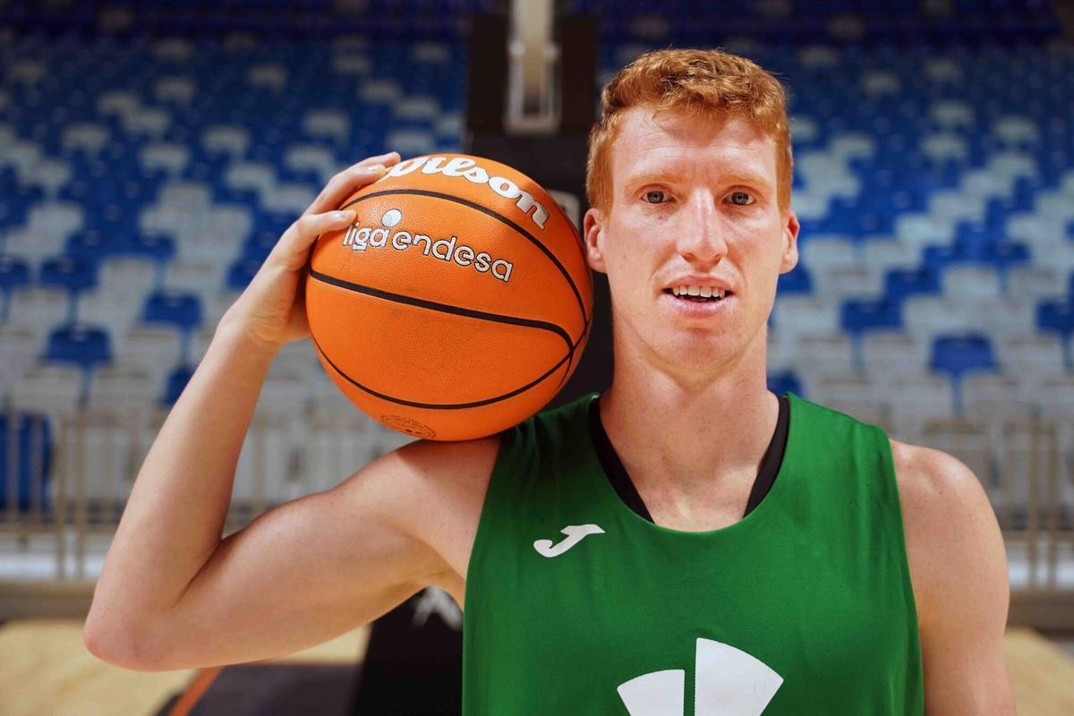 MLG 29-05-2025.-Alberto Díaz, jugador del Unicaja CB en un momento de la entrevista