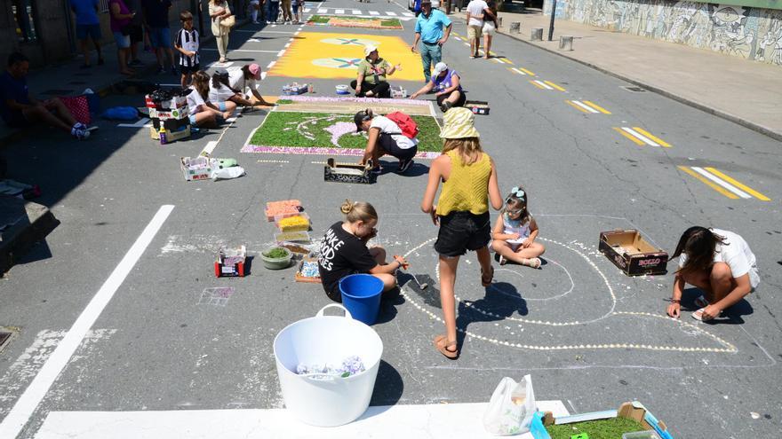 La fiesta de las alfombras florales del Corpus en Bueu (III)