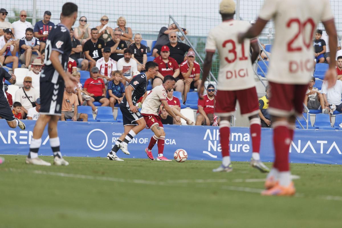 Las mejores imágenes de la primera victoria de pretemporada del Real Murcia frente al Eldense