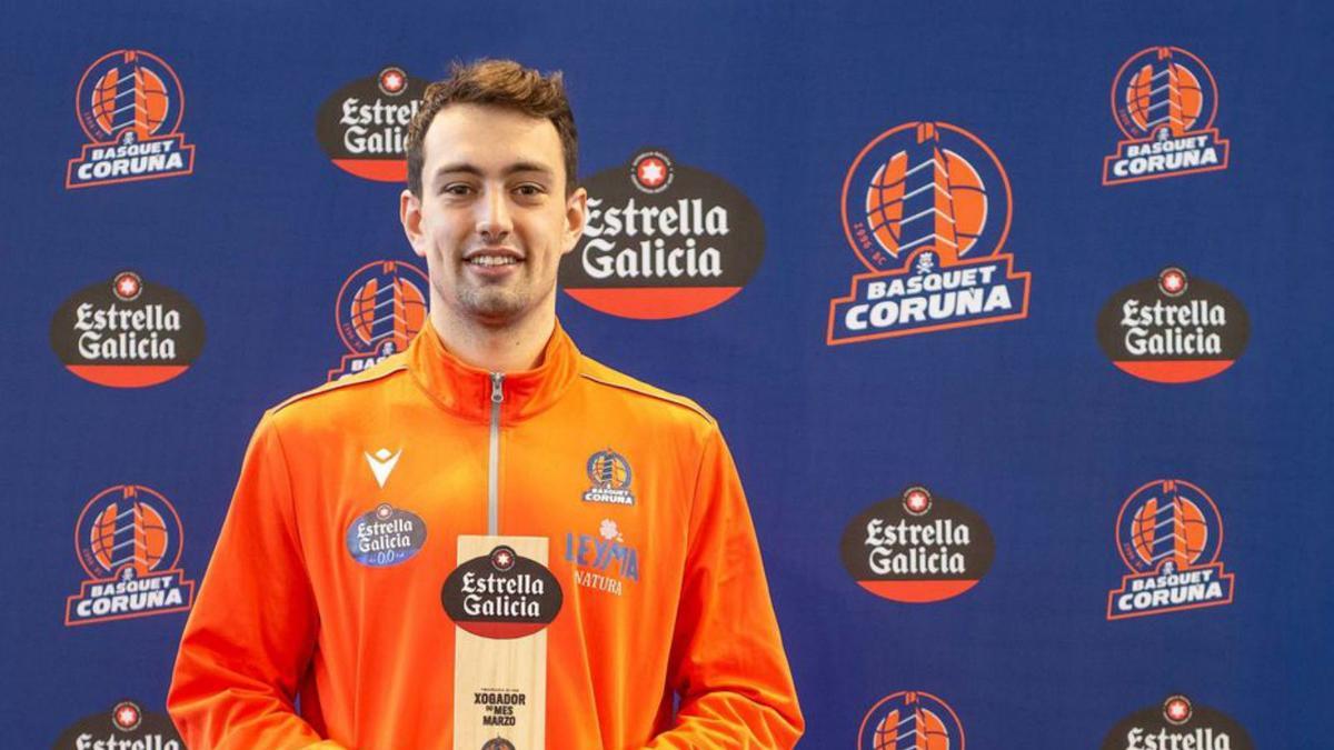 Mikel Sanz, Jugador Estrella Galicia de marzo | L. O.