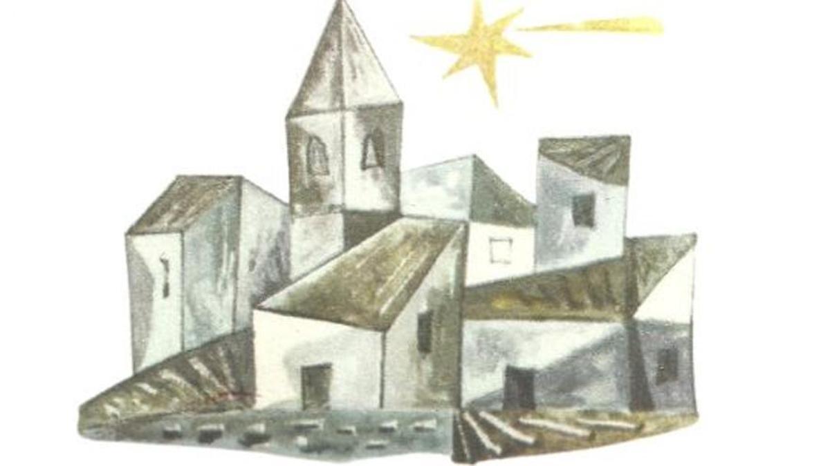 Ilustración para el libro de Luis Rosales 'Retablo sacro del Nacimiento del Señor'.