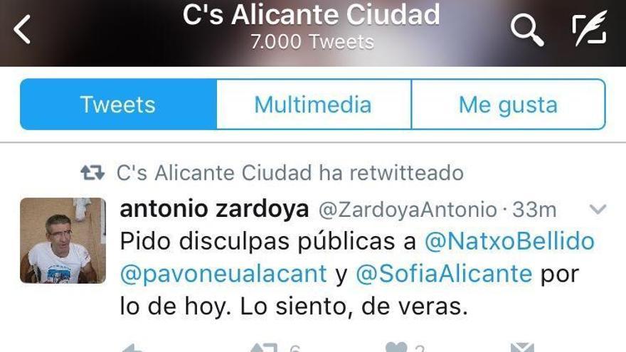 C&#039;s echa de la sala de prensa a la edil de Hacienda y luego se disculpa en redes sociales