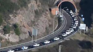 L’AP7 acumula 22 quilòmetres de retencions en l’operació sortida del pont de la Immaculada