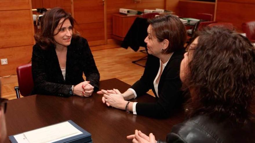 La profesora Lucía Rodríguez Olay, en el Ayuntamiento