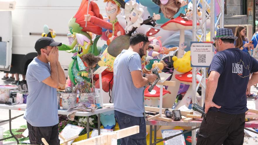 Vía libre para que los festeros colaboren en la Plantà de las Hogueras de Alicante: Trabajo se centra en los asalariados