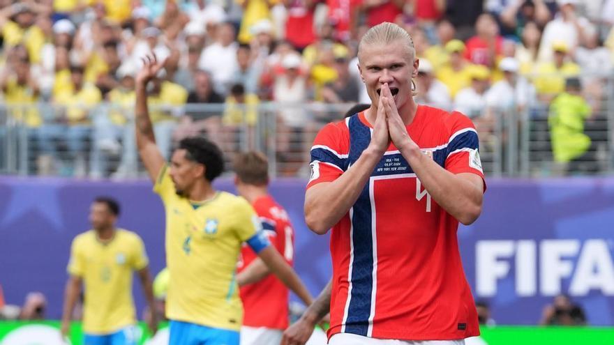 Haaland revienta el Mundial: se carga a la Seleção de Vinícius y Ancelotti con un doblete