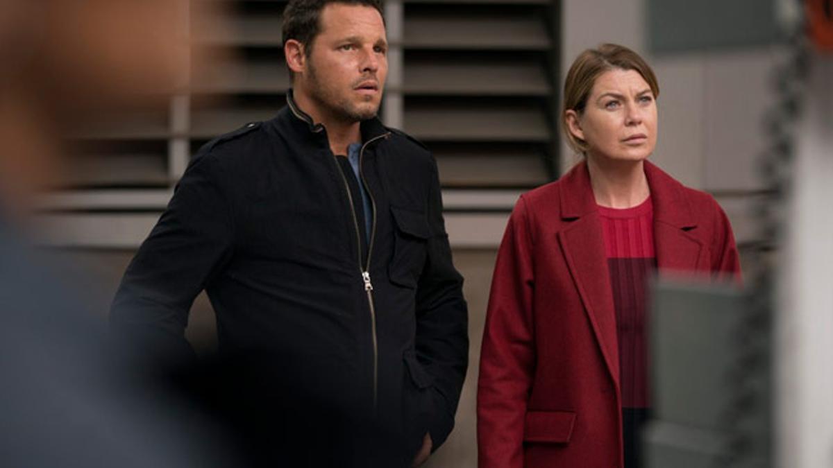 Justin Chambers y Ellen Pompeo en 'Anatomía de Grey'