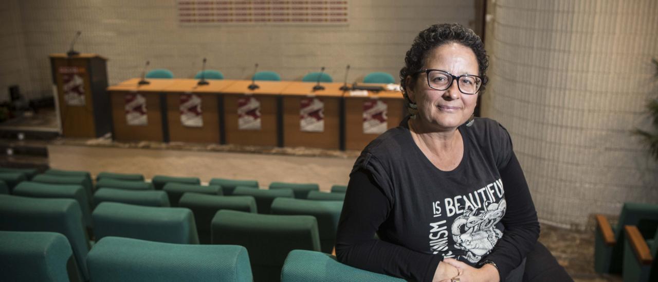 La actual secretaria general de CC OO en l&#039;Alacantí-Les Marines, Consuelo Navarro