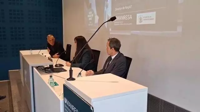 Un instant de la presentació del grau en Dret