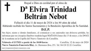 Dª Elvira Trinidad Beltrán Nebot