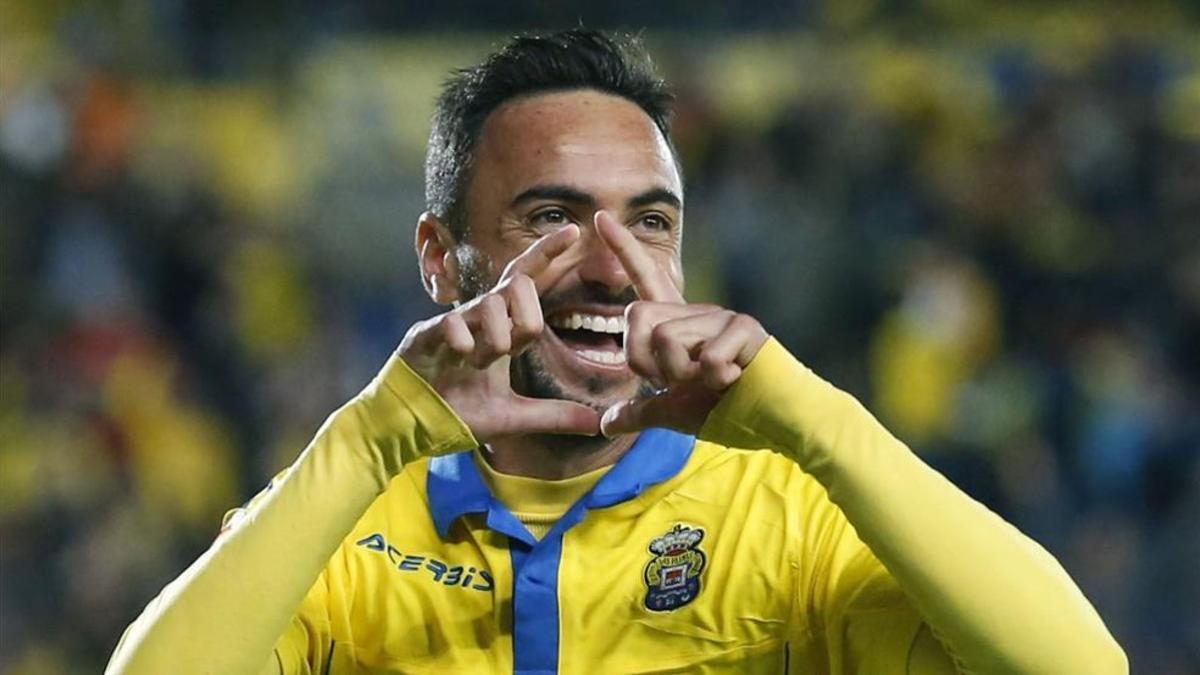 Momo fue uno de los protagonistas del último triunfo de la UD Las Palmas en el Estadio Gran Canaria, contra el Athletic