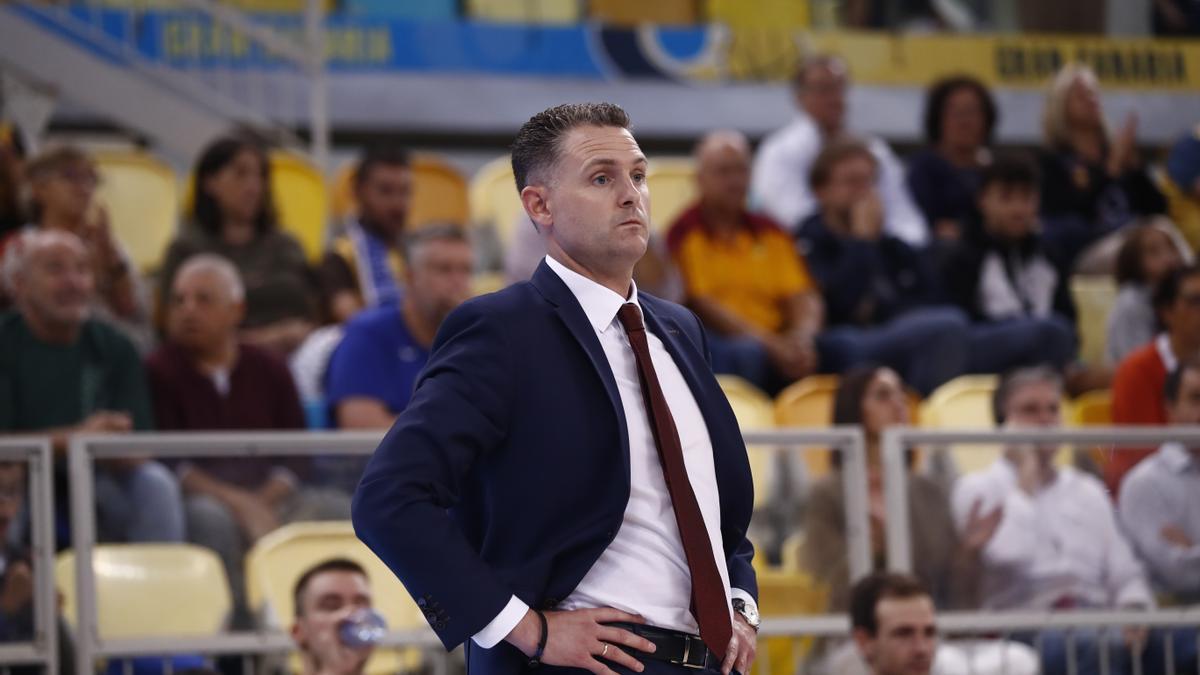Martin Schiller, durante el partido ante el Gran Canaria.