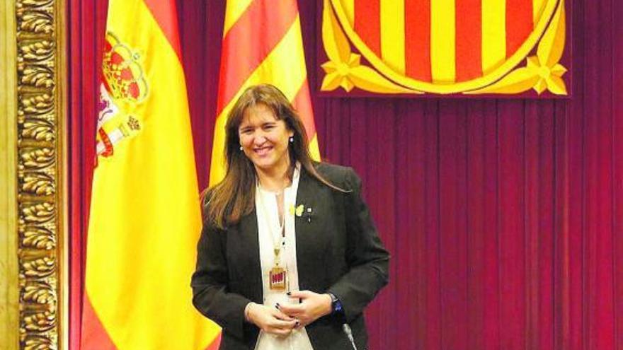 Laurà Borràs, poc després de ser escollida presidenta del Parlament