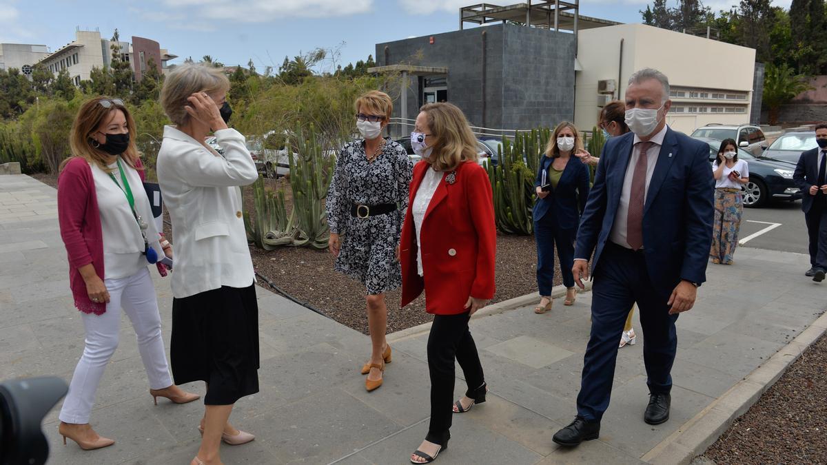 La ministra Nadia Calviño visita el Parque Científico Tecnológico de la ULPGC