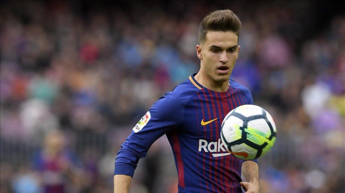 Denis Suárez en acción con el FC Barcelona