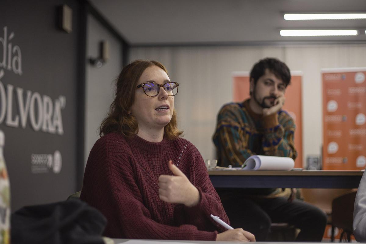 Lía Lugilde, en una de las sesiones. | Álvaro Fuentes