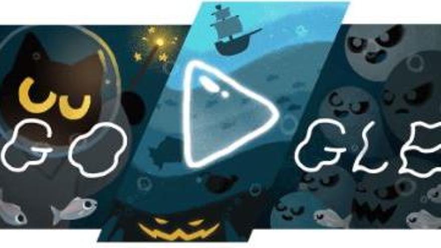 El doodle de Google sobre Halloween.