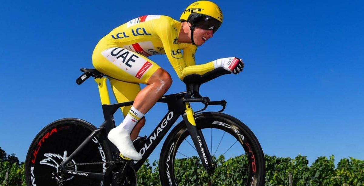 Tadej Pogacar aseguró sentirse "feliz y aliviado" por haber acabado las etapas competitivas del Tour de Francia