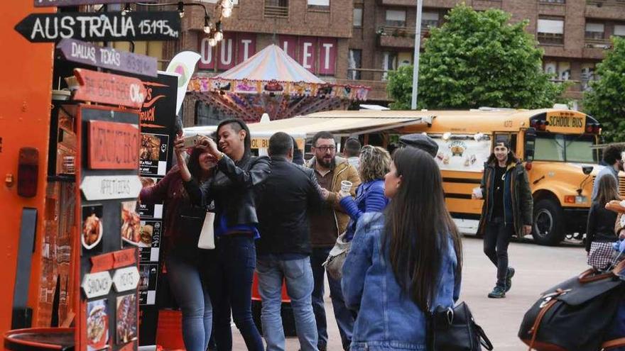 Ambiente, ayer, en la pista de La Exposición.