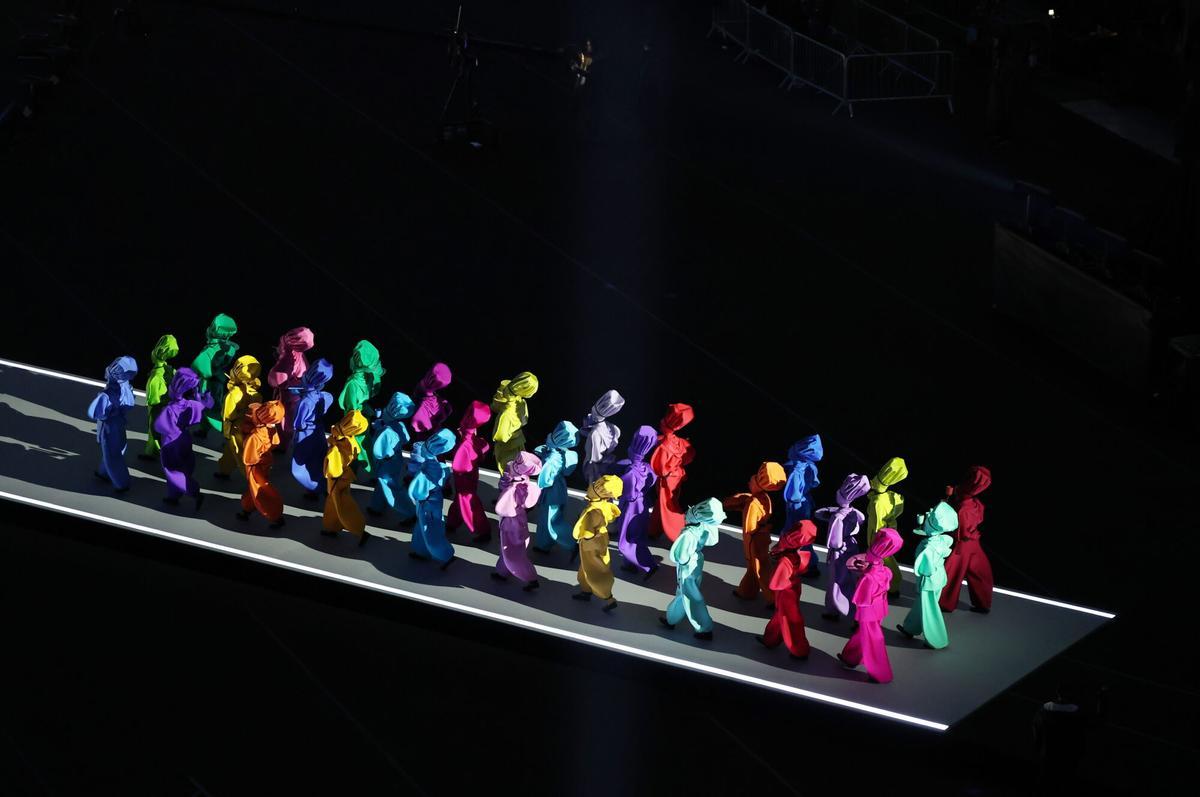 Actuación durante la Ceremonia de Apertura de los Juegos Olímpicos de Invierno.