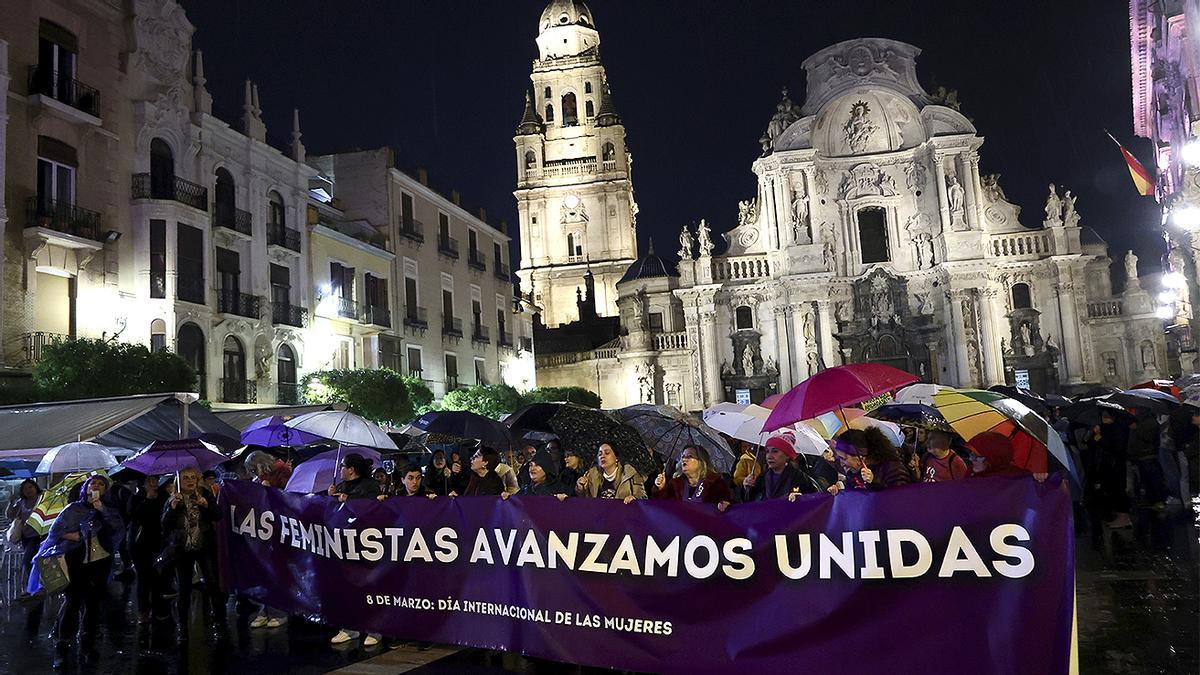 Manifestación del 8M en Murcia, en una imagen de archivo
