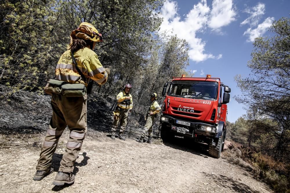 Incendio en La Torre de les Maçanes