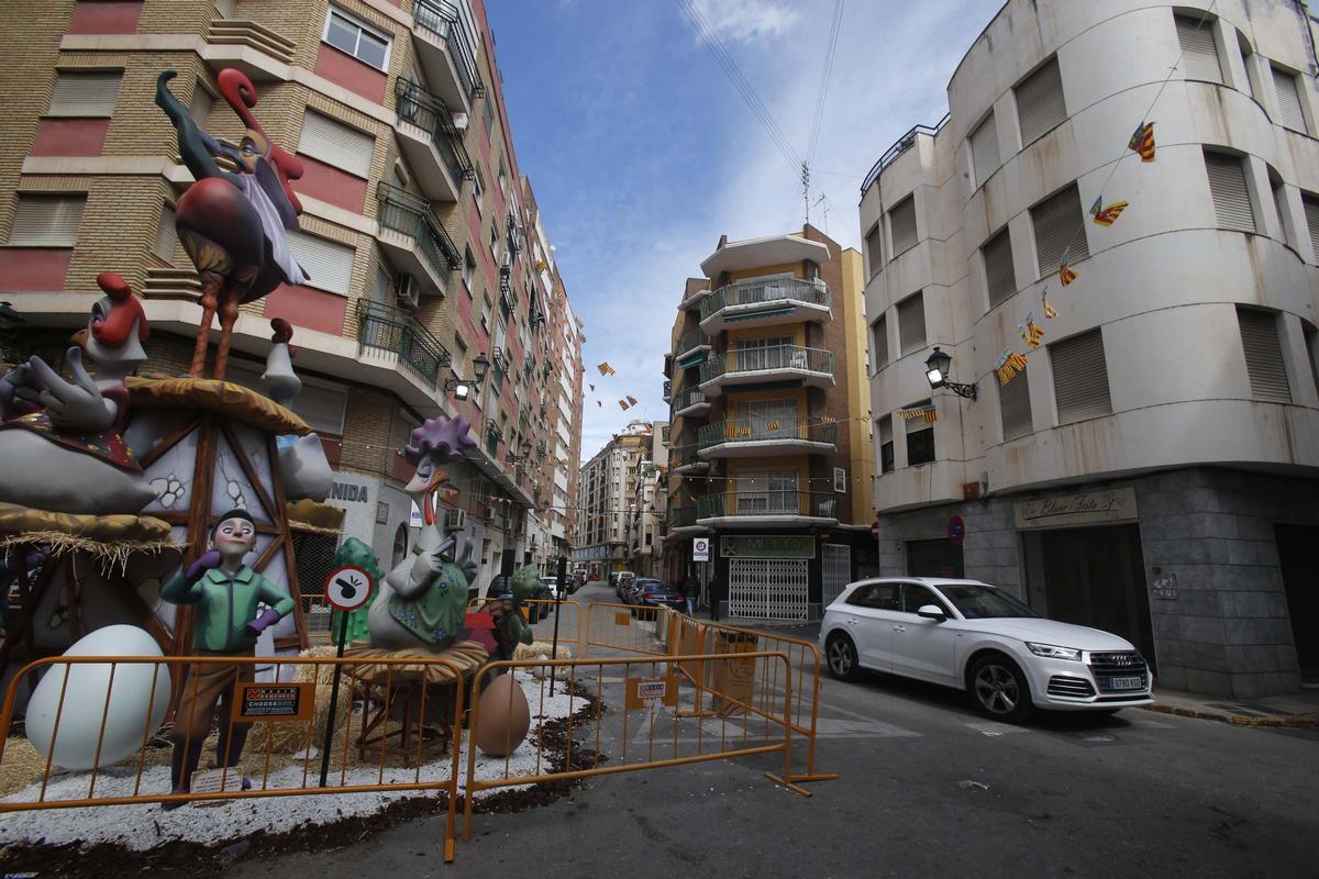 Una de las fallas plantadas por El Penalet.